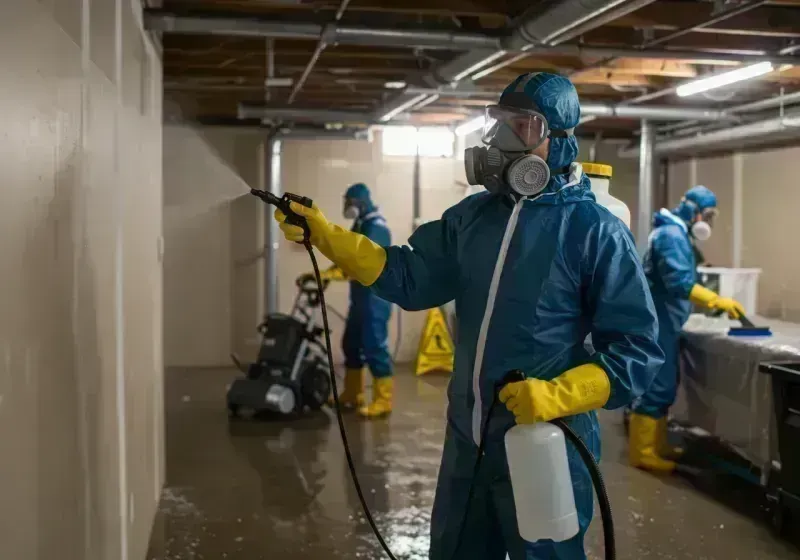 Basement Sanitization and Antimicrobial Treatment process in Greenwood, MO